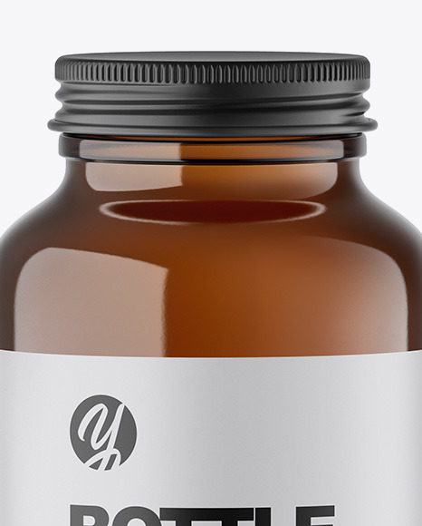 Amber Bottle Mockup