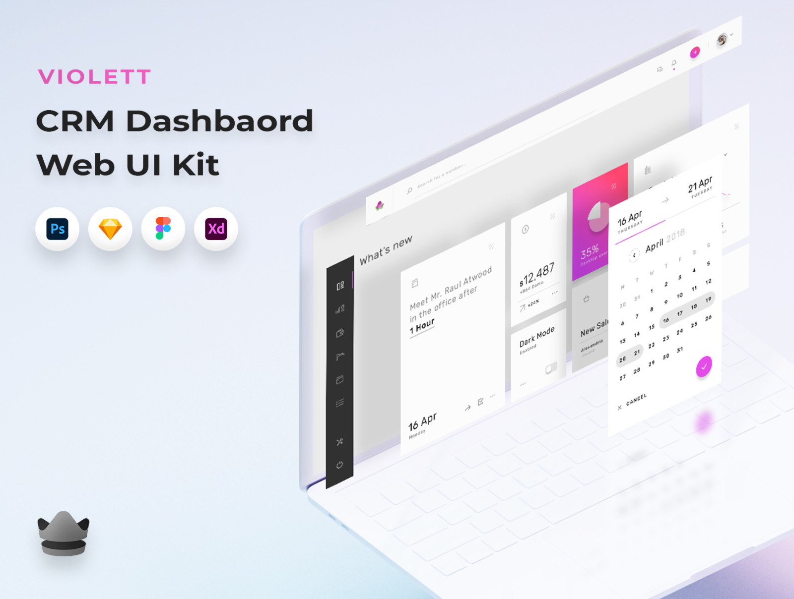 Violett - Dashboard Web App UI Kit Violett - Dashboard Web App UI Kit