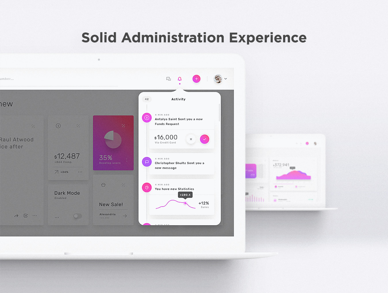 Violett - Dashboard Web App UI Kit Violett - Dashboard Web App UI Kit