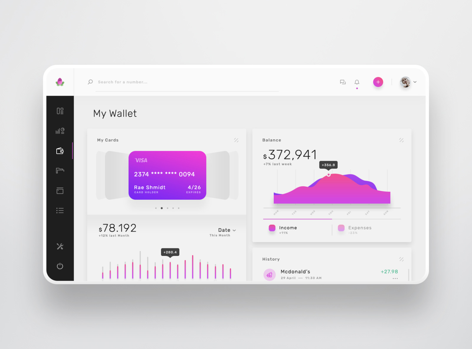 Violett - Dashboard Web App UI Kit