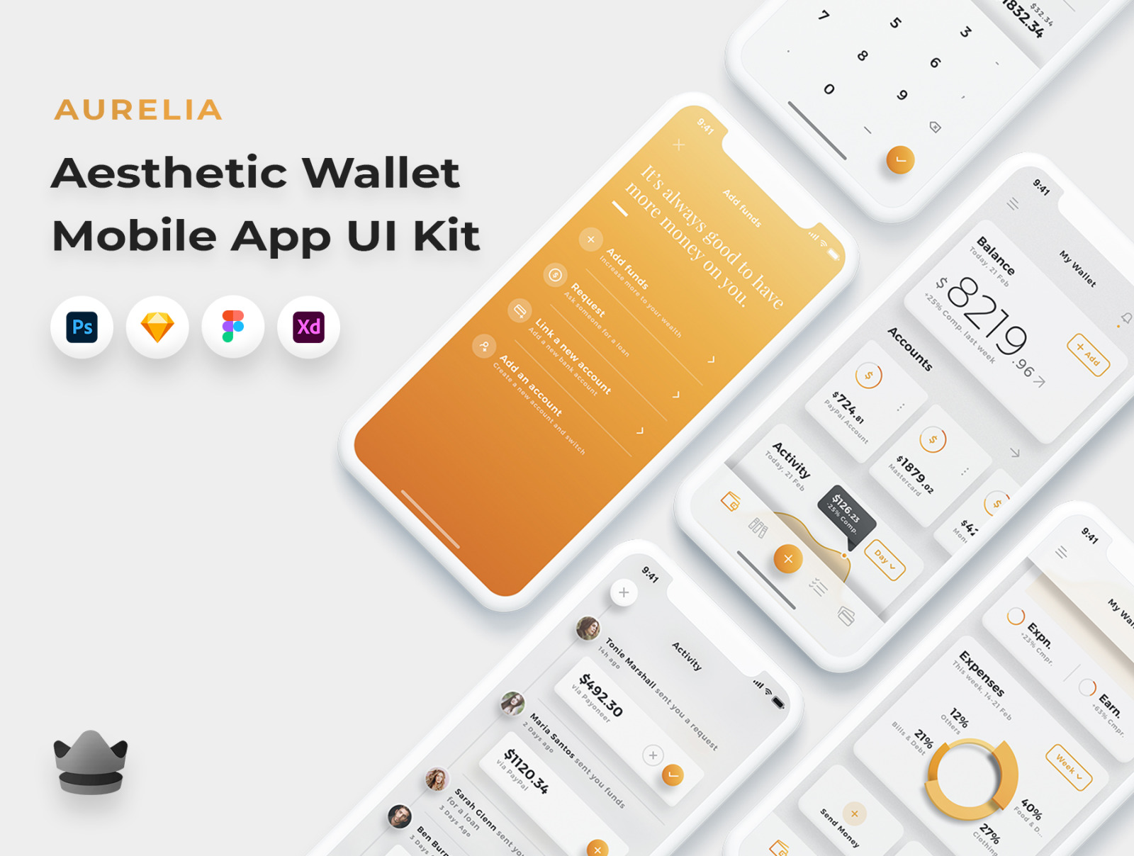 Aurelia - Wallet App UI Kit