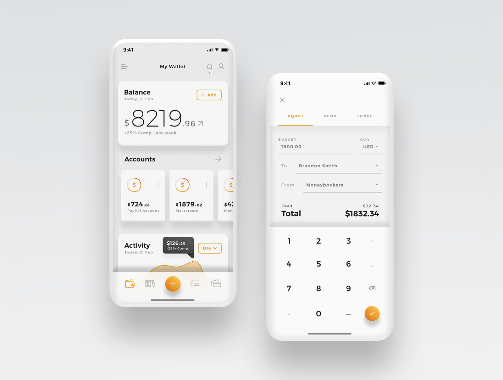 Aurelia - Wallet App UI Kit