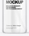 Clear Cosmetic Bottle with Pump Mockup Clear Cosmetic Bottle with Pump Mockup