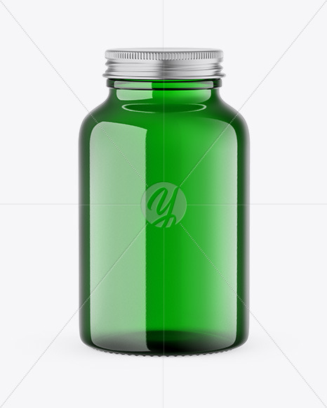 Green Bottle Mockup