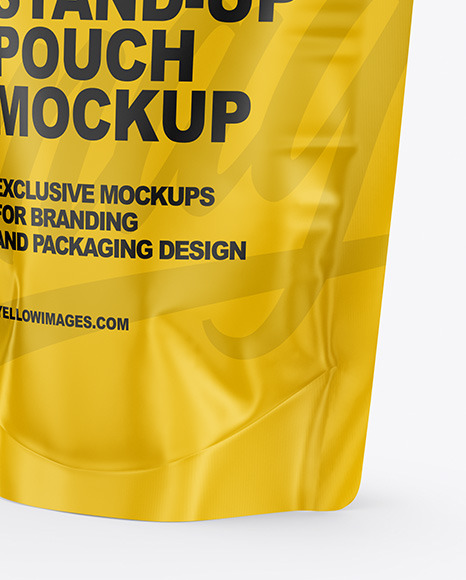 Glossy Stand-Up Pouch Mockup