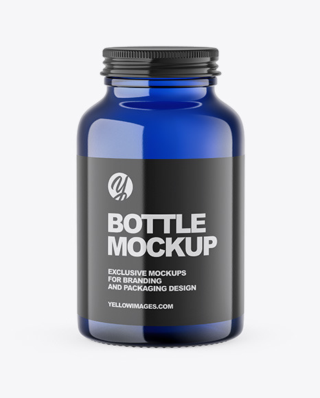Blue Bottle Mockup Blue Bottle Mockup