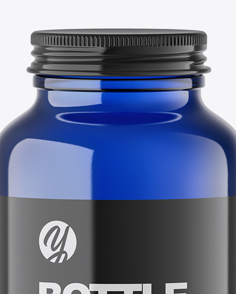 Blue Bottle Mockup Blue Bottle Mockup