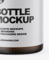 Frosted Amber Bottle Mockup