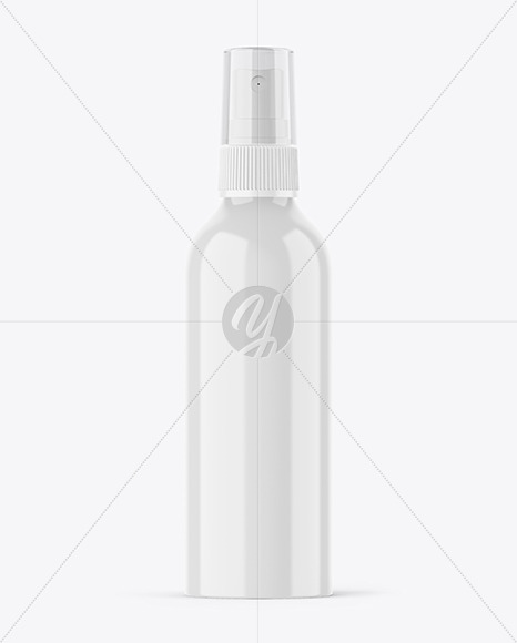 Glossy 200ml Spray Bottle Mockup