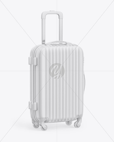 Travel Suitcase Mockup - Half Side View