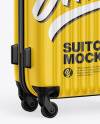 Travel Suitcase Mockup - Half Side View