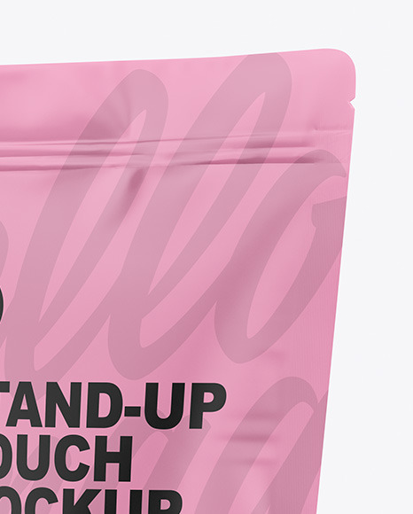 Matte Stand-Up Pouch Mockup