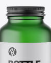 Frosted Green Bottle Mockup