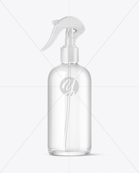 Clear Spray Bottle Mockup