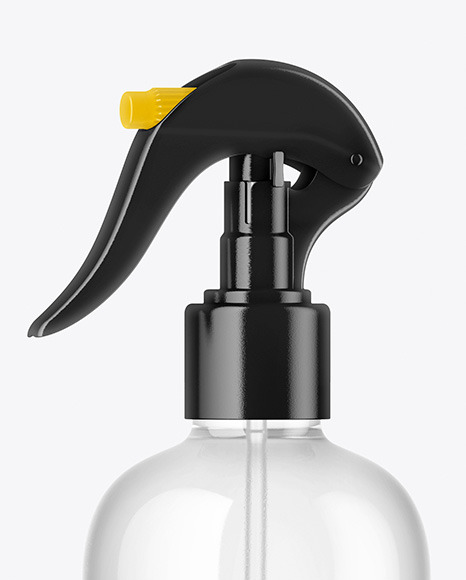 Clear Spray Bottle Mockup