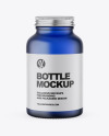 Frosted Blue Bottle Mockup Frosted Blue Bottle Mockup