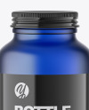 Frosted Blue Bottle Mockup Frosted Blue Bottle Mockup