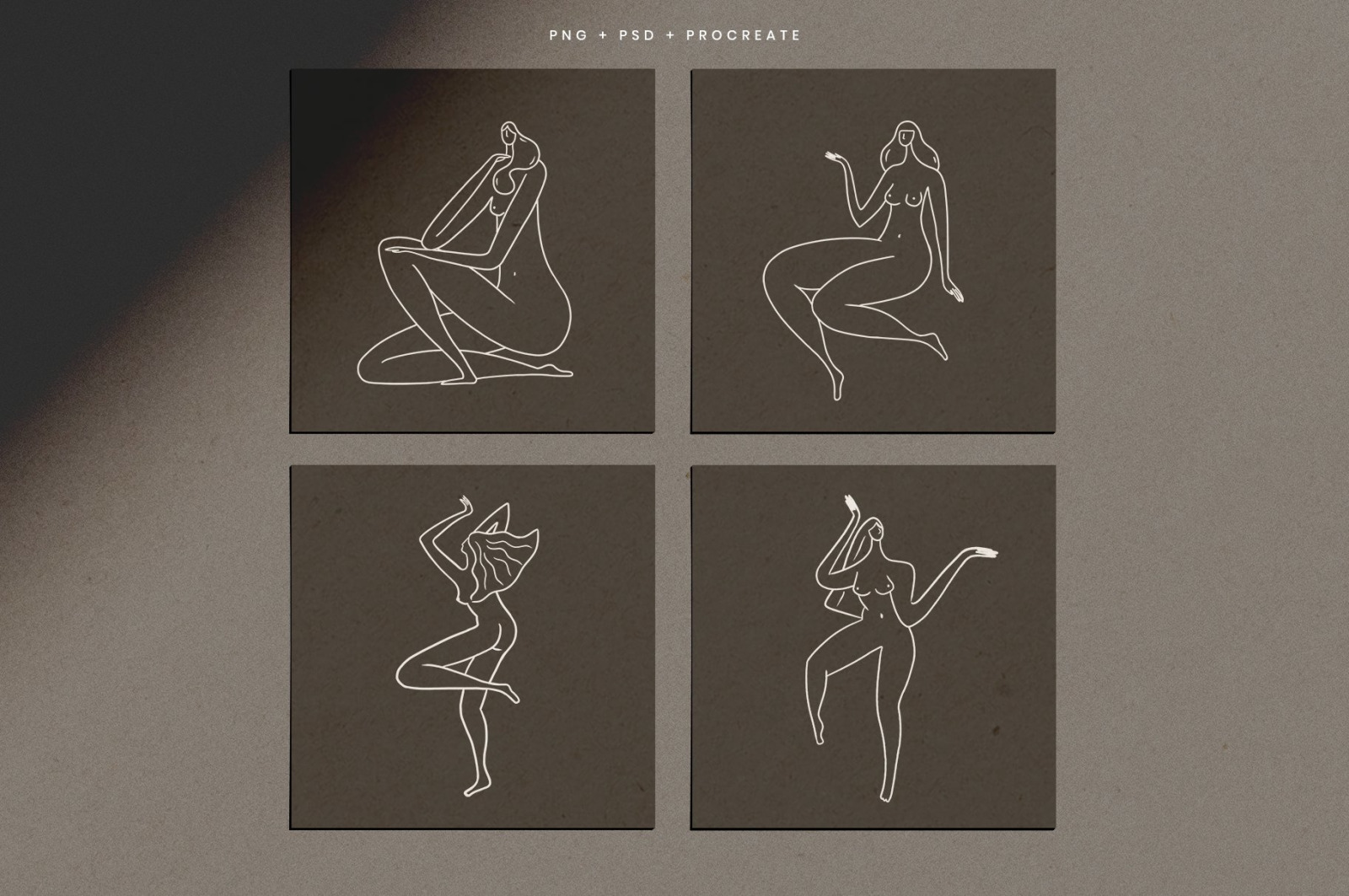 Coral Women Line Drawings Coral Women Line Drawings