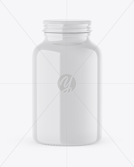 Glossy Bottle Mockup