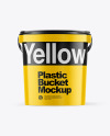 Glossy Plastic Bucket Mockup