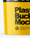 Glossy Plastic Bucket Mockup