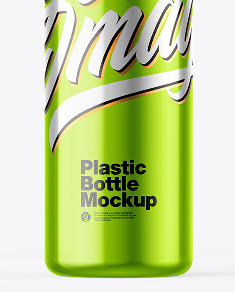 Metallic Bottle w/ Closed Pump Mockup