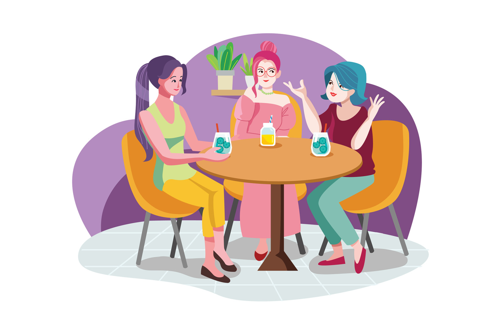 M144_Coffee Shop Illustrations M144_Coffee Shop Illustrations