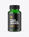 Green Pill Bottle Mockup