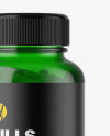 Green Pill Bottle Mockup