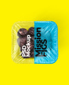 Clear Plastic Tray with Mission Figs Mockup