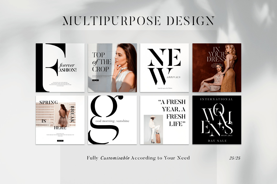 Fashionista I Instagram Templates 20% off Fashionista I Instagram Templates 20% off