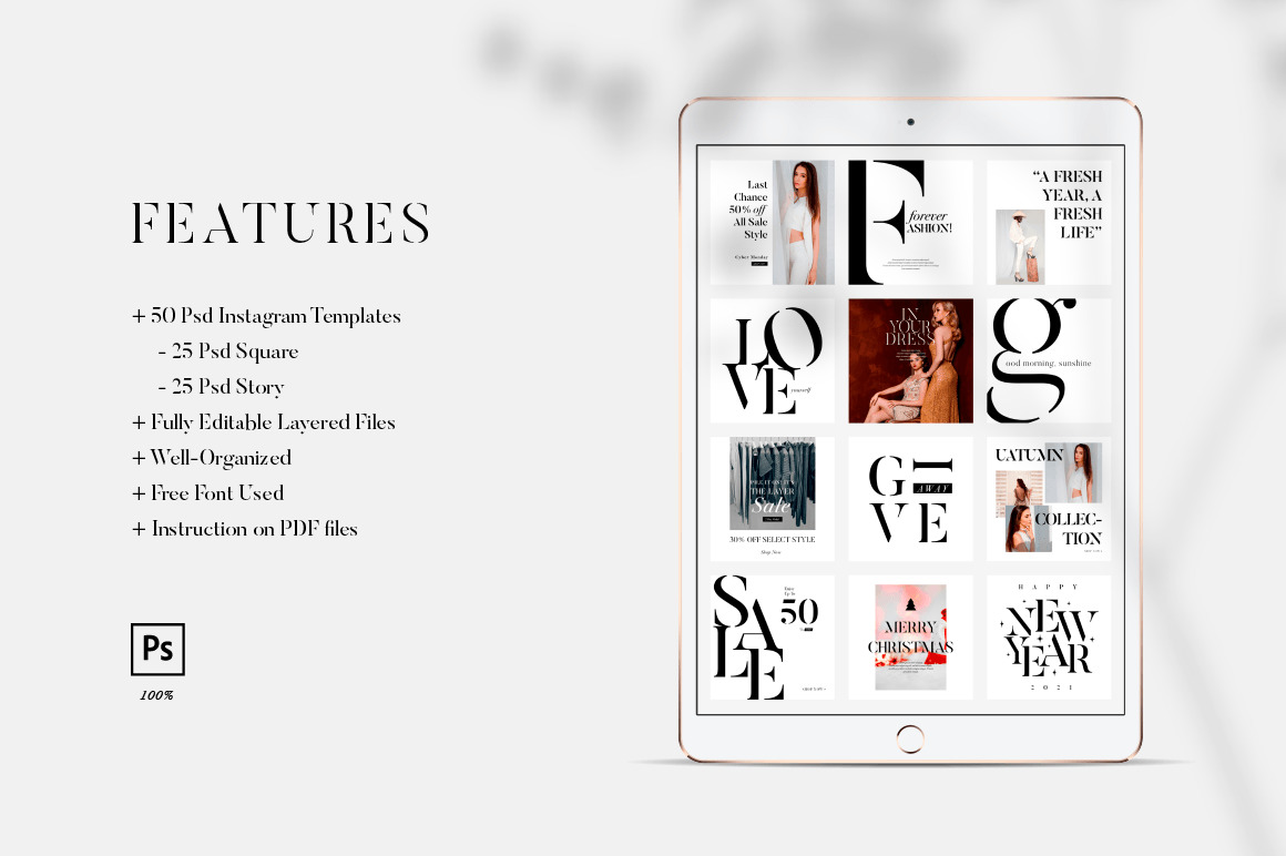 Fashionista I Instagram Templates 20% off Fashionista I Instagram Templates 20% off