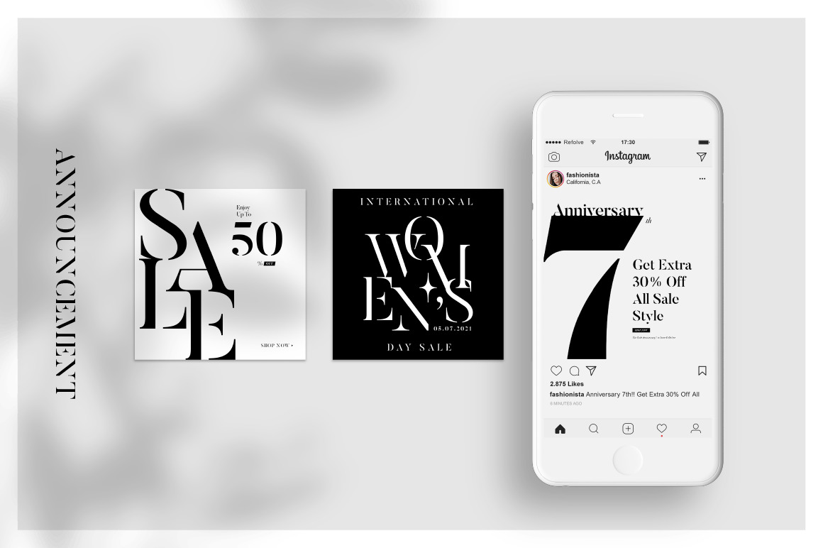 Fashionista I Instagram Templates 20% off Fashionista I Instagram Templates 20% off