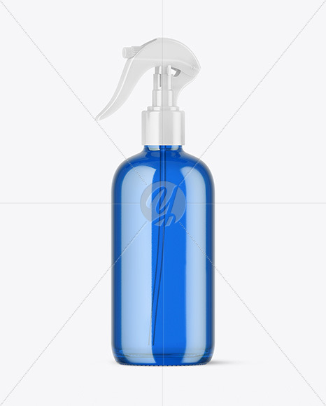 Color Glass Spray Bottle Mockup