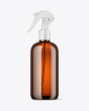 Amber Glass Spray Bottle Mockup