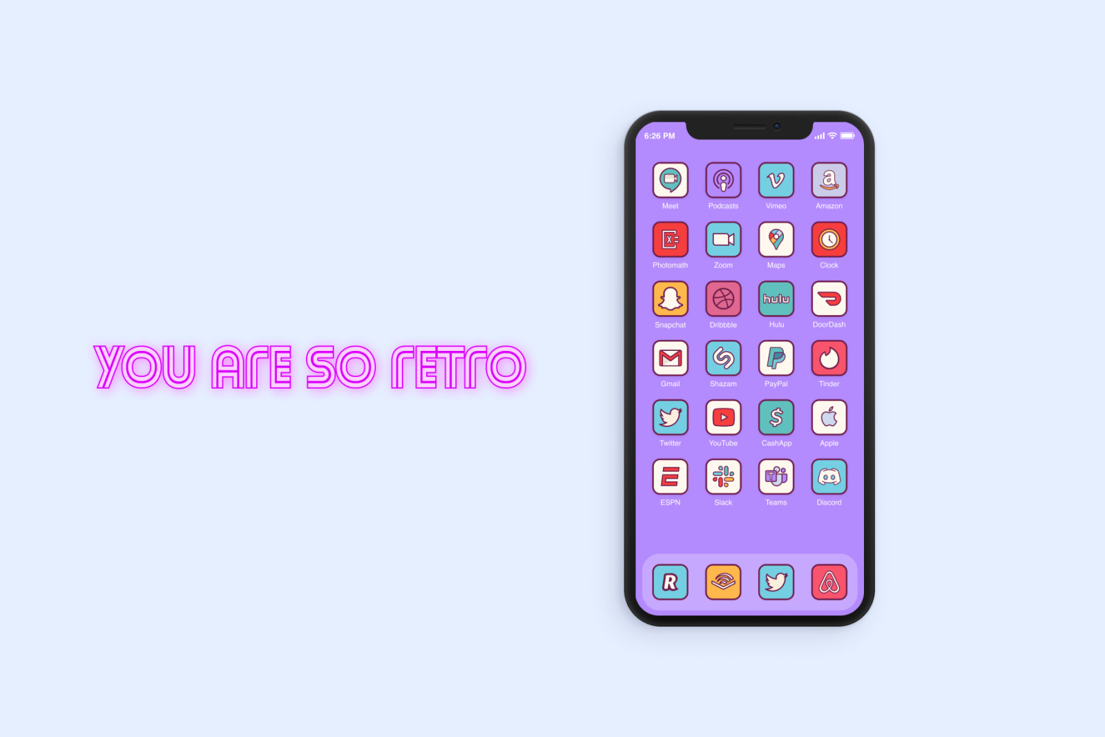 iOS 14 Home Screen Retro Icons