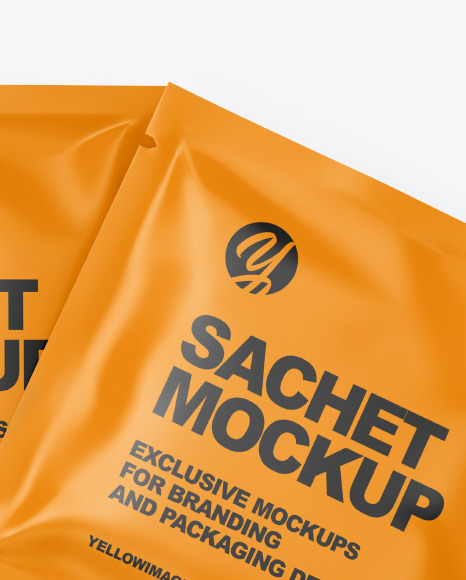 Matte Sachets Mockup