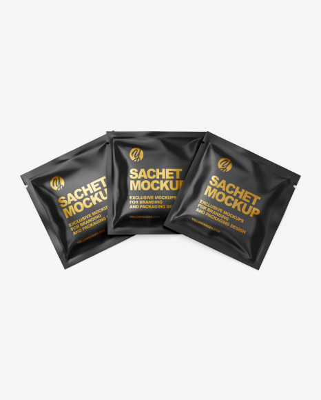 Matte Sachets Mockup