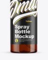 Amber Spray Bottle Mockup