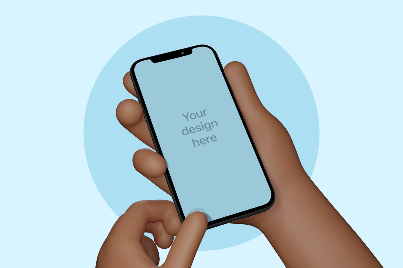 Handzz - 3D Hands Mockup Handzz - 3D Hands Mockup
