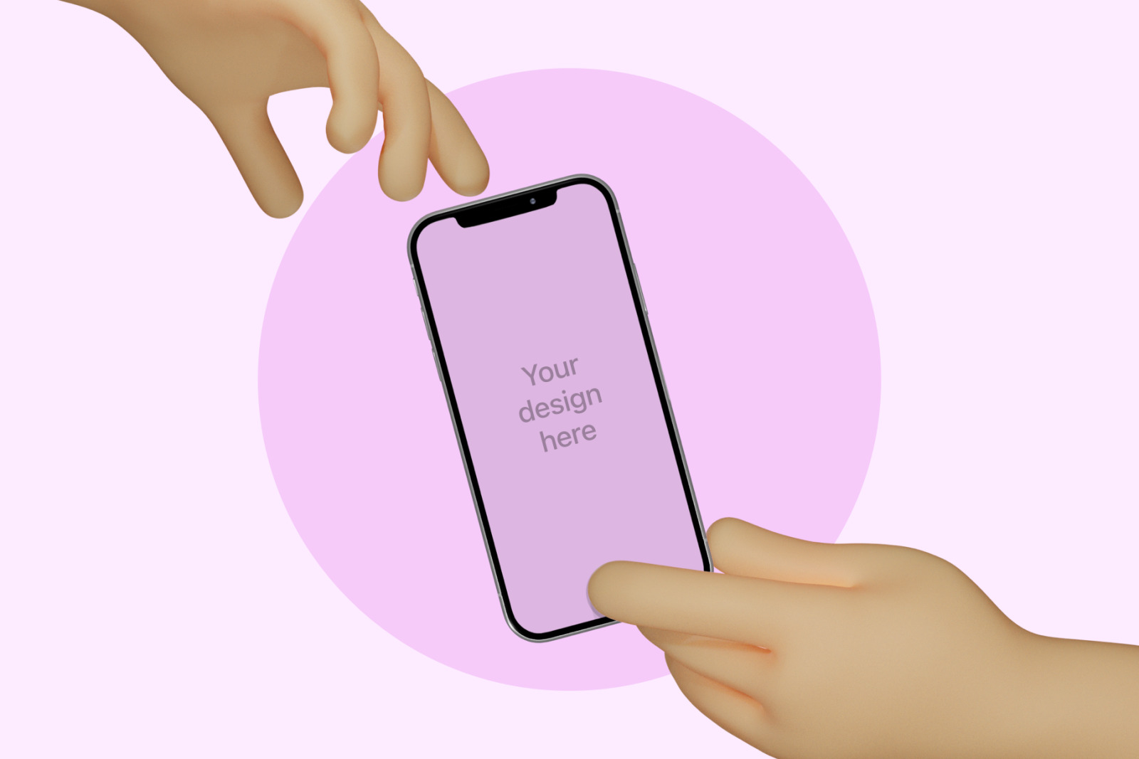 Handzz - 3D Hands Mockup Handzz - 3D Hands Mockup