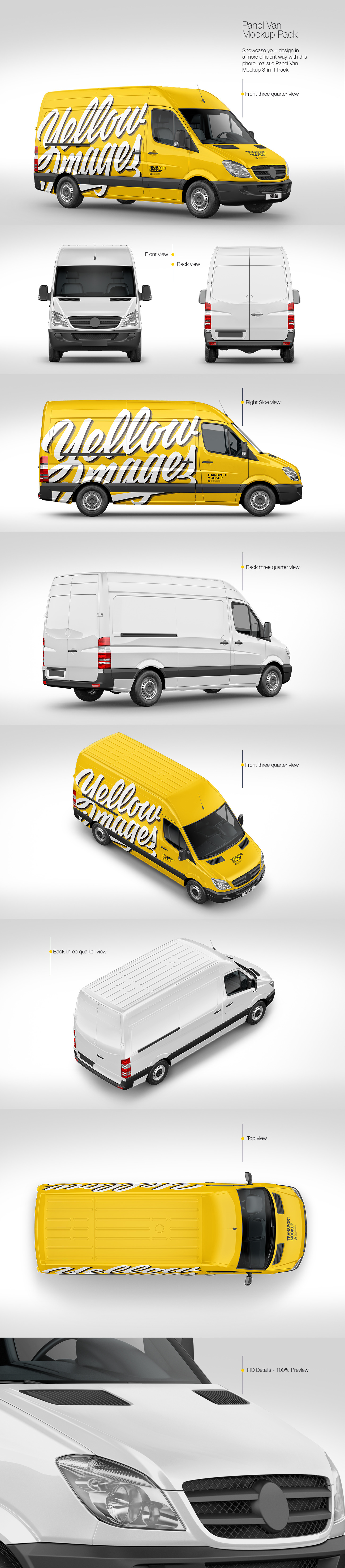 Panel Van Mockup Pack Panel Van Mockup Pack