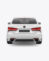 Luxury Car Mockup - Back View