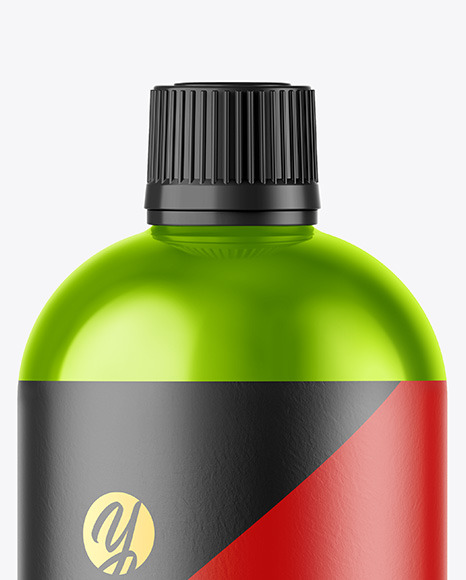 Metallic Bottle Mockup