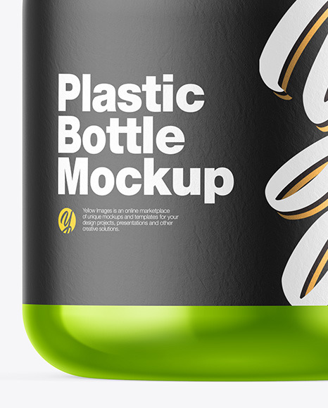 Metallic Sanitizer Bottle w/ Closed Pump Mockup