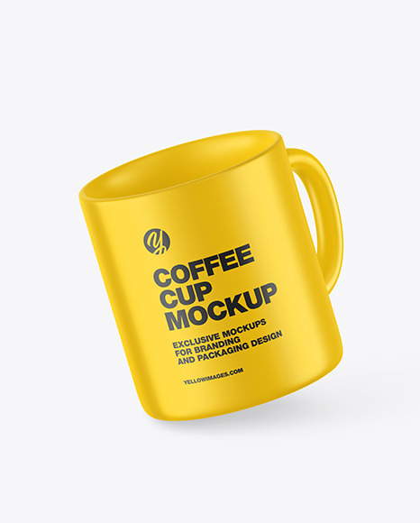 Matte Coffee Cup Mockup