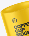 Matte Coffee Cup Mockup