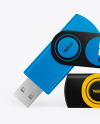 Plastic Flash Drives Mockup