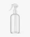 Frosted Glass Spray Bottle Mockup