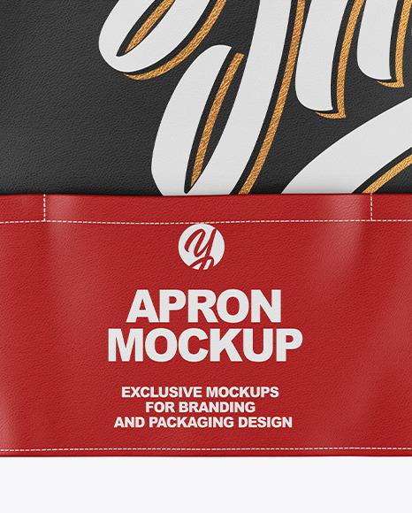 Leather Apron Mockup - Top View